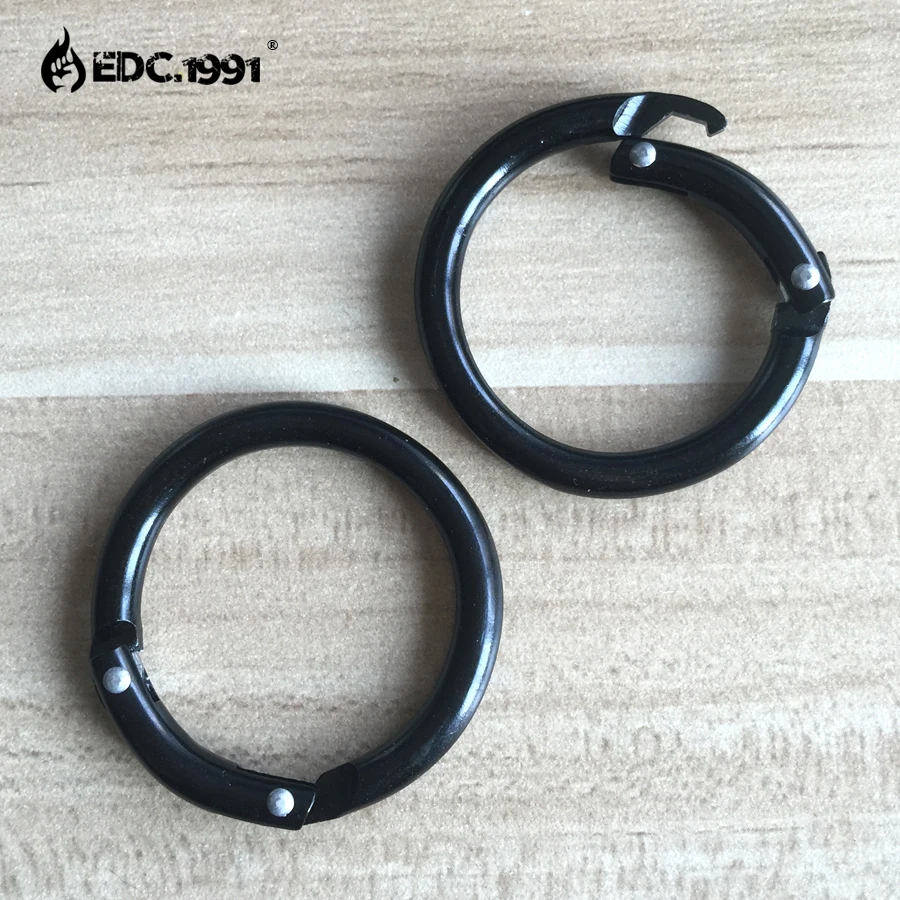 2pcs EDC tools black Circle Round Carabiner Camping Spring Snap Clip Hook Keychain Camping Climbing Hiking Outdoor
2pcs EDC tools black Circle Round Carabiner Camping Spring Snap Clip Hook Keychain Camping Climbing Hiking Outdoor