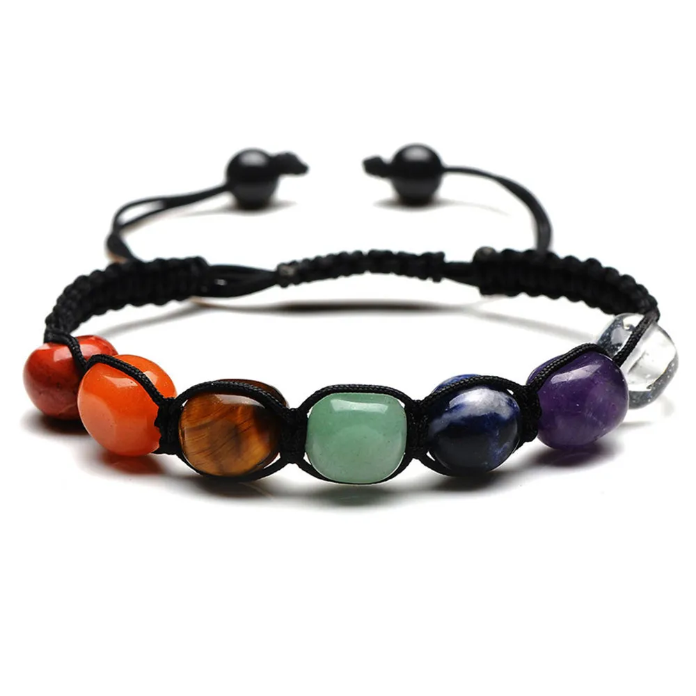 Hand woven Rope 7 Chakra Bracelet Men Healing Balance Reiki Prayer Natural Stone Beads Yoga Bracelets for Women YWSL055
Hand woven Rope 7 Chakra Bracelet Men Healing Balance Reiki Prayer Natural Stone Beads Yoga Bracelets for Women YWSL055