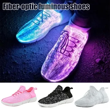 New Women Men LED Fiber Optic Shoes USB Charging Breathable Fashion for Summer Fitness Sneakers Men Zapatillas Hombr
New Women Men LED Fiber Optic Shoes USB Charging Breathable Fashion for Summer Fitness Sneakers Men Zapatillas Hombr