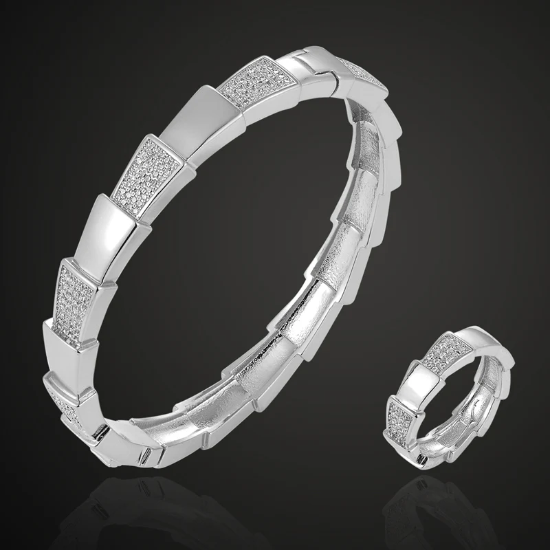 Zlxgirl jewelry Perfect cubic Zircon snake Bangle ring jewelry sets for bridal women size gold color anniversary jewelry sets
Zlxgirl jewelry Perfect cubic Zircon snake Bangle ring jewelry sets for bridal women size gold color anniversary jewelry sets