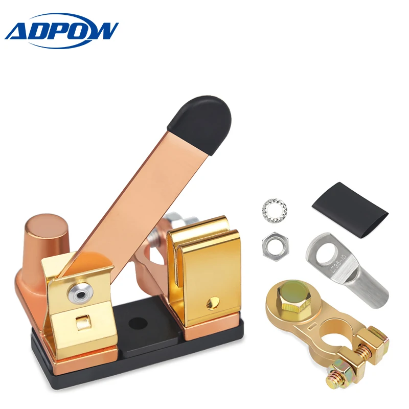 ADPOW 250A Boat Yacht Battery Cut Shut Off Master Switch Disconnect Automobiles Battery Terminal Vehicle Battery Isolator Switch
ADPOW 250A Boat Yacht Battery Cut Shut Off Master Switch Disconnect Automobiles Battery Terminal Vehicle Battery Isolator Switch