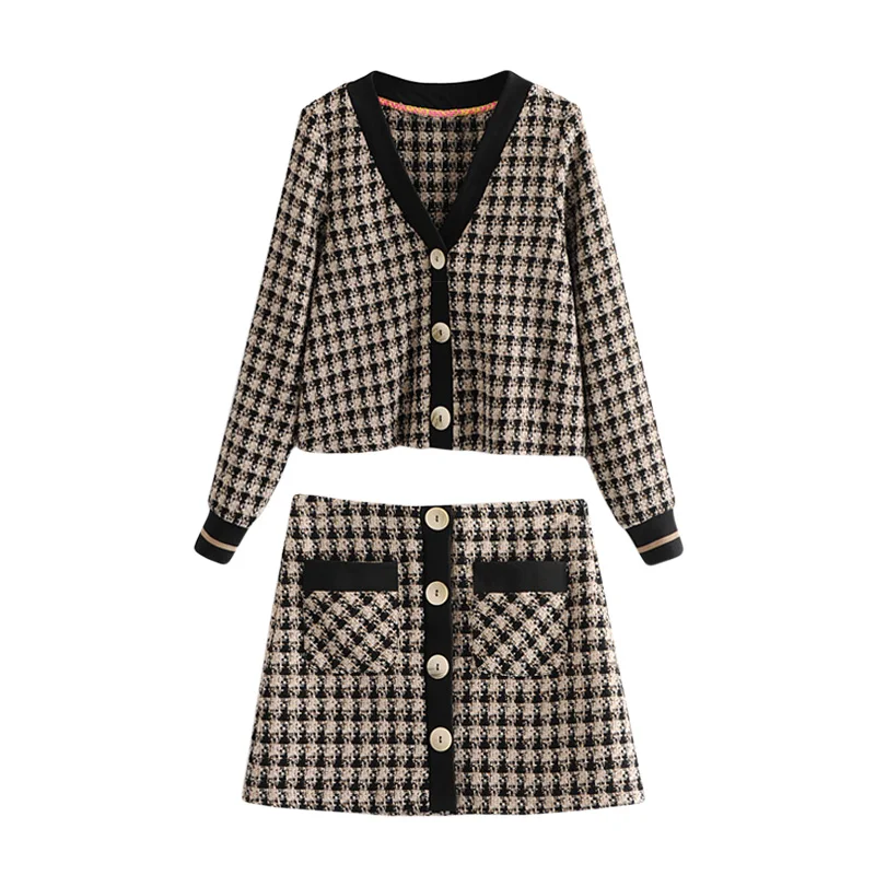 Set female 2019 Slim retro fashion suit diagonal stripes Tweed small fragrance jacket coat casual high waist skirt
Set female 2019 Slim retro fashion suit diagonal stripes Tweed small fragrance jacket coat casual high waist skirt