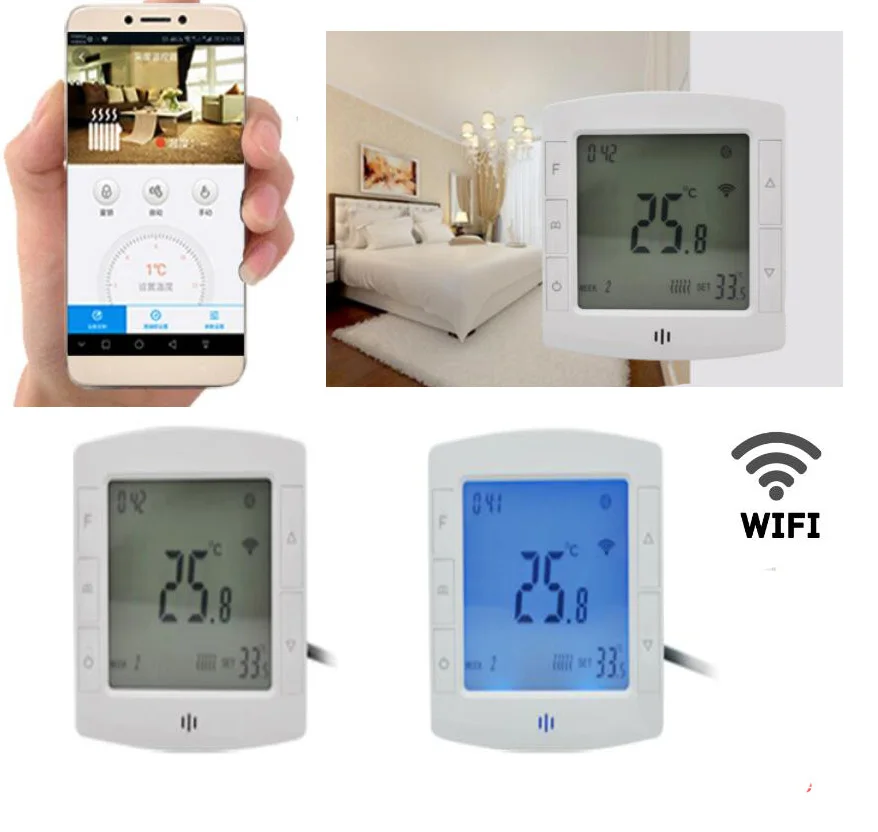 Free Shipping LCD Display Room WIFI Thermostat Temperature Controller WIFI Thermoregulator For Air Condition
Free Shipping LCD Display Room WIFI Thermostat Temperature Controller WIFI Thermoregulator For Air Condition