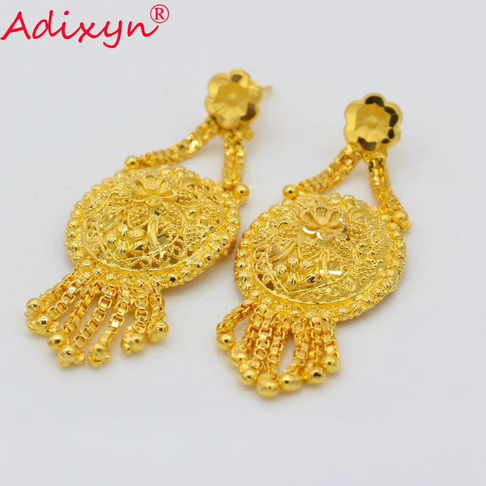 Adixyn India Tassels Earrings For Women Gold Color Wedding Earring Ethiopian/African/Nigerian Party Jewelry Gifts N08261
Adixyn India Tassels Earrings For Women Gold Color Wedding Earring Ethiopian/African/Nigerian Party Jewelry Gifts N08261