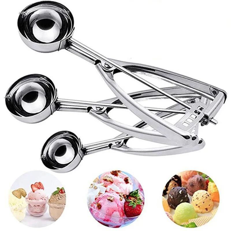 Stainless Steel Spoon Ice Cream Scoop Watermelon Fruit Digging Ball Spoon 4/5/6cm Muffin Watermelon Mash Dough Cookie Stacks
Stainless Steel Spoon Ice Cream Scoop Watermelon Fruit Digging Ball Spoon 4/5/6cm Muffin Watermelon Mash Dough Cookie Stacks