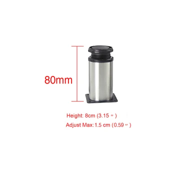 8CM Adjustable Stainless Steel Furniture Legs Cabinet Table Sofa Bed Feet Furniture Legs Feet
8CM Adjustable Stainless Steel Furniture Legs Cabinet Table Sofa Bed Feet Furniture Legs Feet