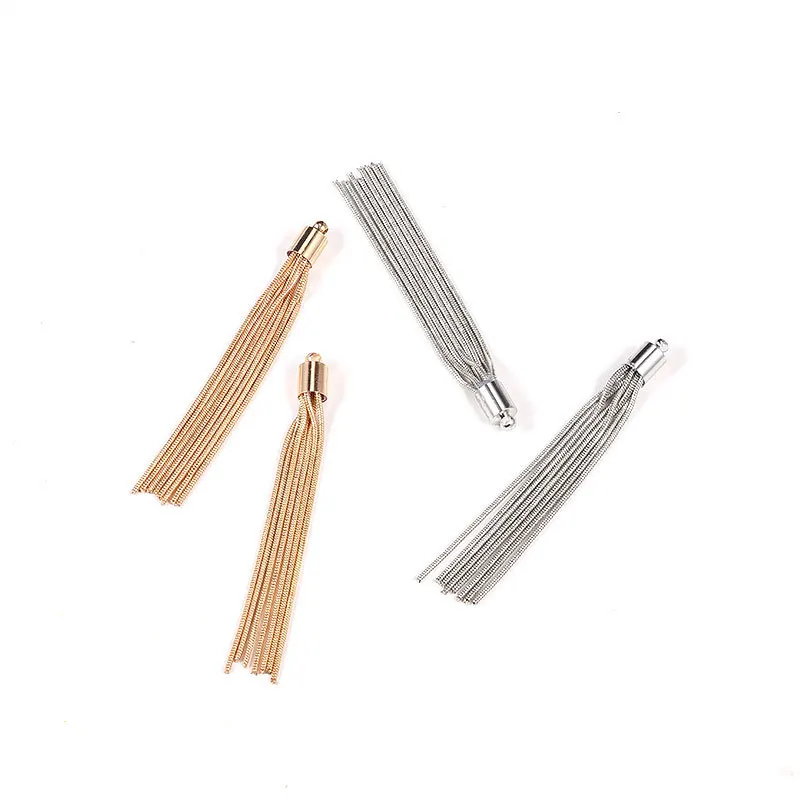 2PCS/Pack Glod Silver Metallic Tassel Pendant Decorative DIY Handmade Earrings Crafts Material Jewelry Beaded Accessories 7CM
2PCS/Pack Glod Silver Metallic Tassel Pendant Decorative DIY Handmade Earrings Crafts Material Jewelry Beaded Accessories 7CM