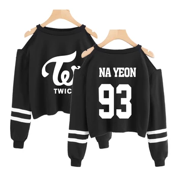 Twice Kpop Fashion Cropped Sweatshirt Women Off Shoulder Long Sleeve Sweatshirts 2019 Hot Sale Casual Trendy Streetwear Clothes
Twice Kpop Fashion Cropped Sweatshirt Women Off Shoulder Long Sleeve Sweatshirts 2019 Hot Sale Casual Trendy Streetwear Clothes