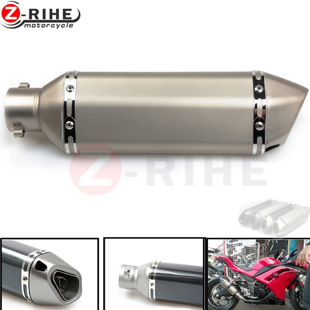 Motorcycle Exhaust Universal Muffler Motorbike 51mm Inlet Exhaust For SUZUKI GSXR1000 GSX-R1000 HAYABUSA GSXR1300 rf600r
Motorcycle Exhaust Universal Muffler Motorbike 51mm Inlet Exhaust For SUZUKI GSXR1000 GSX-R1000 HAYABUSA GSXR1300 rf600r