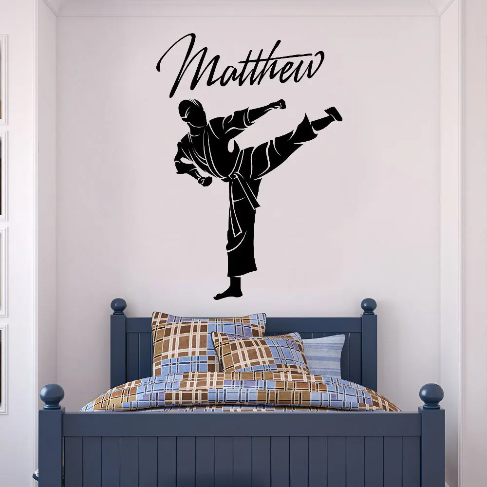 Customizable name Taekwondo martial arts vinyls wall decals boy teen home decoration wallpaper art mural DZ30
Customizable name Taekwondo martial arts vinyls wall decals boy teen home decoration wallpaper art mural DZ30