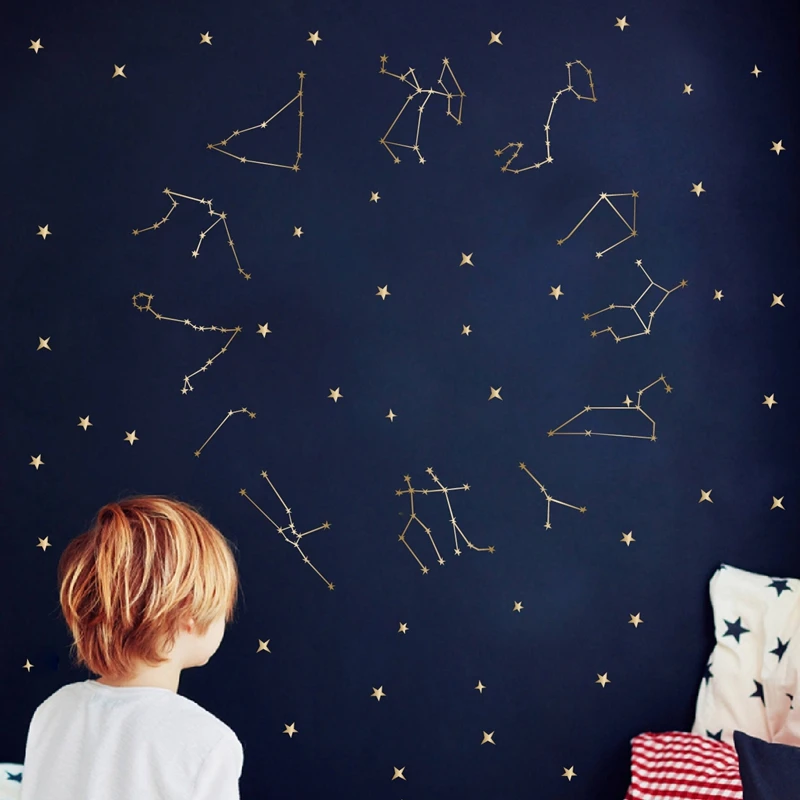 Large Size Zodiac Constellation Wall Decals Art Nursery Wall Decoration Zodiac Stars Vinyl Art Sticker Baby Room Wall Decor
Large Size Zodiac Constellation Wall Decals Art Nursery Wall Decoration Zodiac Stars Vinyl Art Sticker Baby Room Wall Decor