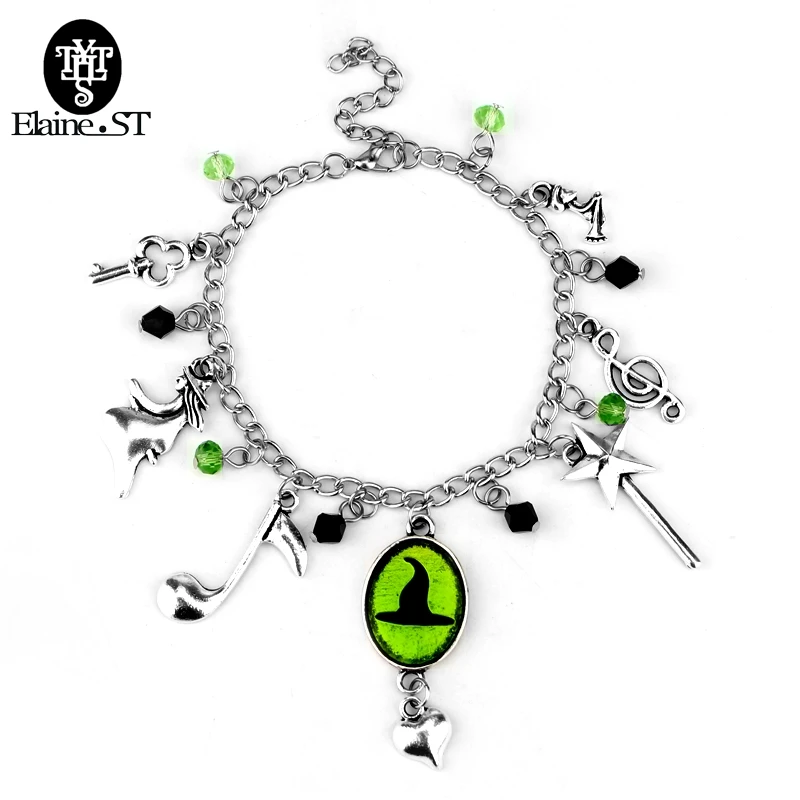 Hand carved Wicked Charm Bracelet Defy Gravity Elphaba Glinda Crystal Beads Bracelets Bangles Wicked the Musical Bracelet
Hand carved Wicked Charm Bracelet Defy Gravity Elphaba Glinda Crystal Beads Bracelets Bangles Wicked the Musical Bracelet
