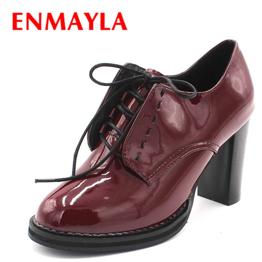 ENMAYLA Fashion Spring Women's Shoes High Heels Ankle Boots Lace-Up Platform Heeled Women Boots For Women Wedding Shoes Size 43
ENMAYLA Fashion Spring Women's Shoes High Heels Ankle Boots Lace-Up Platform Heeled Women Boots For Women Wedding Shoes Size 43