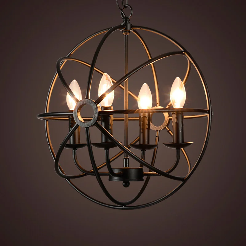 Vintage Industrial Chandelier Lighting Orb Retro Chandeliers Hanging Light Fixture for Living Dining Room Restaurant Decor
Vintage Industrial Chandelier Lighting Orb Retro Chandeliers Hanging Light Fixture for Living Dining Room Restaurant Decor