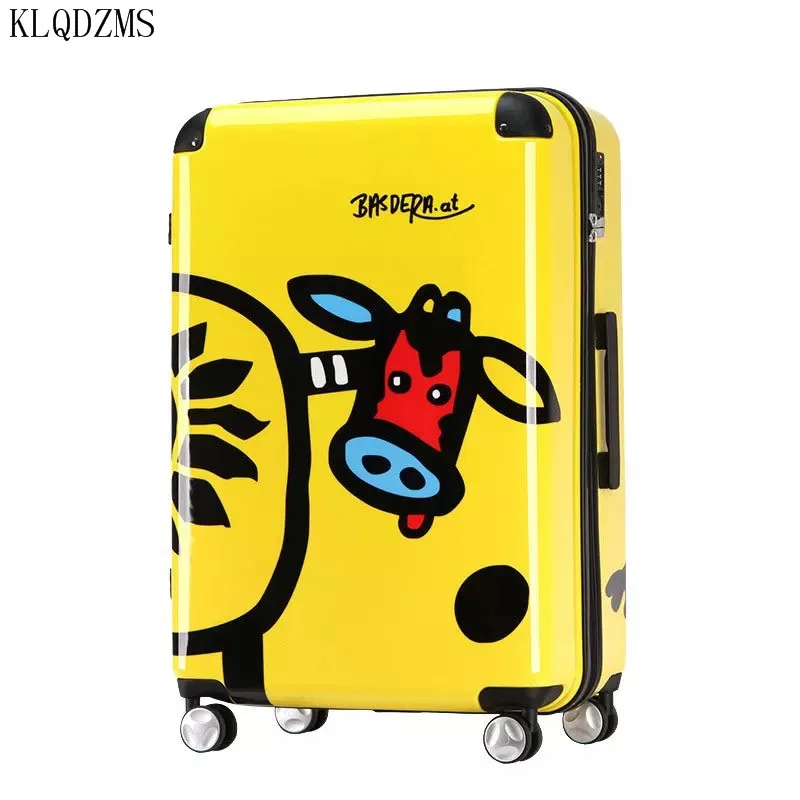 KLQDZMS 20/24inch lovely cartoon pattern ABS+ PC rolling luggage spinner travel suitcase trolley bag on wheels
KLQDZMS 20/24inch lovely cartoon pattern ABS+ PC rolling luggage spinner travel suitcase trolley bag on wheels