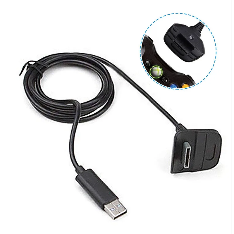 Handle Charging Cable USB Power Data Wireless Wire Cord for Game XBOX360 Gamepad 1.5M Black Cable
Handle Charging Cable USB Power Data Wireless Wire Cord for Game XBOX360 Gamepad 1.5M Black Cable