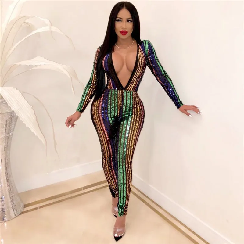 Sequin multicolor jumpsuit Clearance
