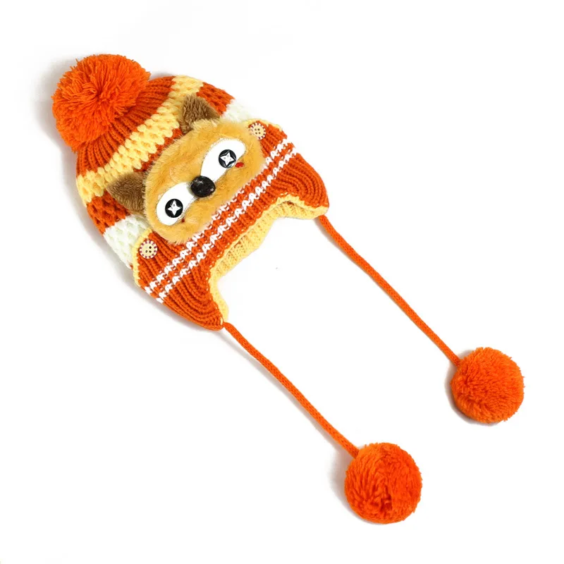 Warm Cute Fox Pattern Children Knitted Beanies Hats Kids Pompom Ball Lovely Caps Boys Girls Age 0 To 2 Years Old Type TN01
Warm Cute Fox Pattern Children Knitted Beanies Hats Kids Pompom Ball Lovely Caps Boys Girls Age 0 To 2 Years Old Type TN01