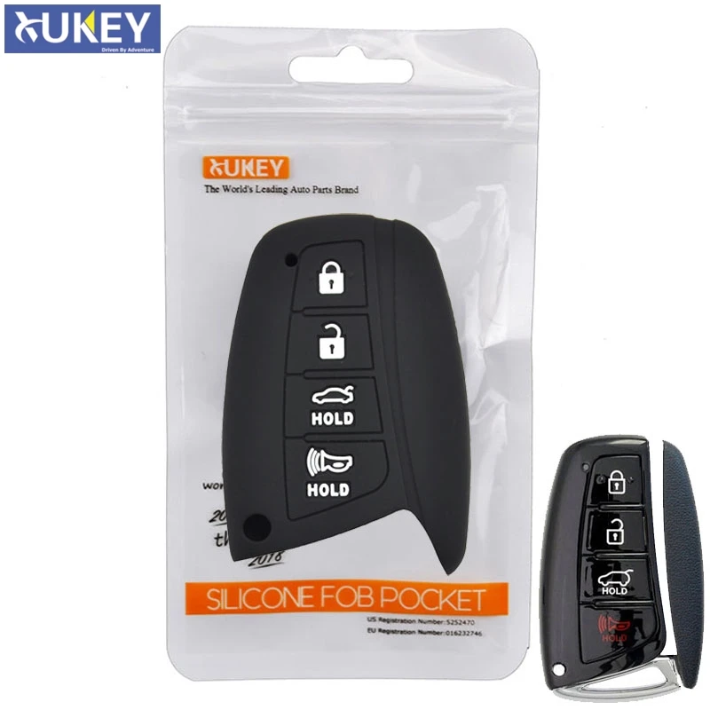 Fit For Hyundai Genesis Santa Fe Ix45 Equus Azera Fob Keyless Shell Skin Protector 4 Buttons Silicone Car Remote Key Cover Case
Fit For Hyundai Genesis Santa Fe Ix45 Equus Azera Fob Keyless Shell Skin Protector 4 Buttons Silicone Car Remote Key Cover Case