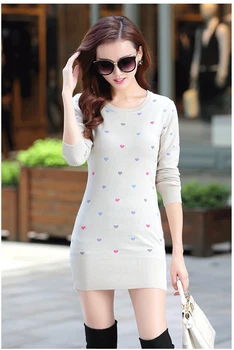 Autumn winter Korean version of the long section of the slim thickening ladies sweater pullover was thin sweater A116
Autumn winter Korean version of the long section of the slim thickening ladies sweater pullover was thin sweater A116