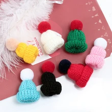 Красочная мини вязаная брошь «шляпа» Милая шерсть женские броши на булавках свитер воротник значок Женские аксессуары ювелирные изделия р...(China)