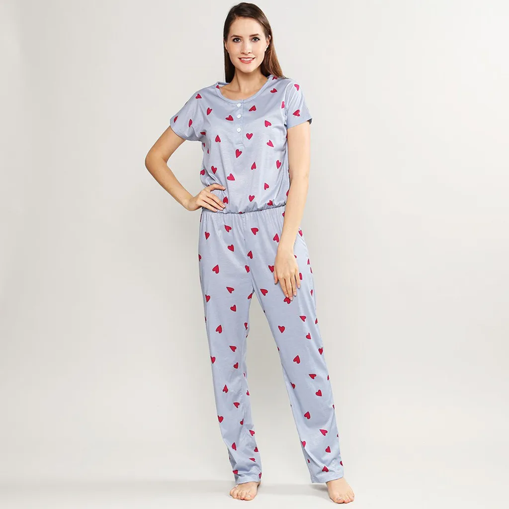 Ladies Jumpsuit Winter 2019 Fashion Women's fashion printed short-sleeved sweatshirt home wear jumpsuit L322
Ladies Jumpsuit Winter 2019 Fashion Women's fashion printed short-sleeved sweatshirt home wear jumpsuit L322