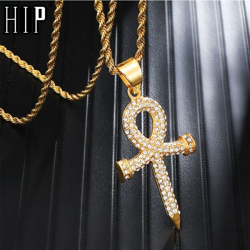 HIP Hop Iced Out Bling Cross Rhinestone Ankh Pendants & Necklaces For Men Jewelry Key of Life With Chain Dropshipping
HIP Hop Iced Out Bling Cross Rhinestone Ankh Pendants & Necklaces For Men Jewelry Key of Life With Chain Dropshipping