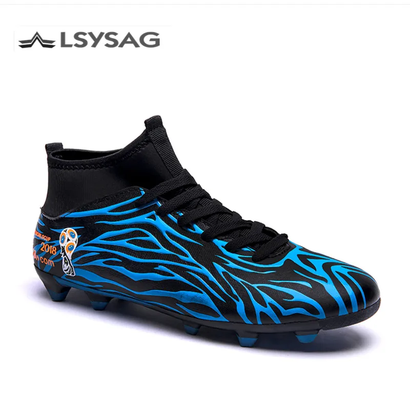 FG/TF Soccer Shoes Long Spikes High Top Ankle Football Boots Outdoor for Men Adults Kids Athletic Training Sock Cleats 36-44
FG/TF Soccer Shoes Long Spikes High Top Ankle Football Boots Outdoor for Men Adults Kids Athletic Training Sock Cleats 36-44