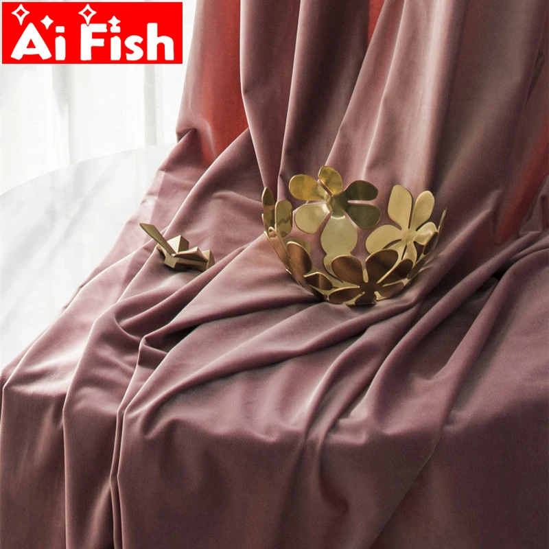 High-grade Thick Silk Velvet Curtain Finished Products Modern Simple Solid Blackout Window Curtains Sun-Shade Panels DF071#40
High-grade Thick Silk Velvet Curtain Finished Products Modern Simple Solid Blackout Window Curtains Sun-Shade Panels DF071#40