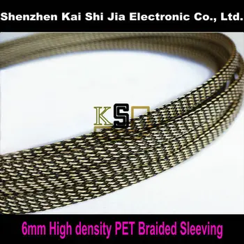 100M/ Lot Wholesale 6mm High density PET braided Expandable cable sleeving for 6~8mm cables
100M/ Lot Wholesale 6mm High density PET braided Expandable cable sleeving for 6~8mm cables