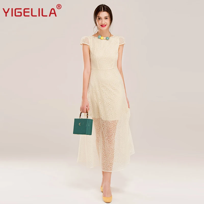 YIGELILA Brand 62255 Latest New Women Solid Sexy Lace Hollow Out Backless Long Dress
YIGELILA Brand 62255 Latest New Women Solid Sexy Lace Hollow Out Backless Long Dress