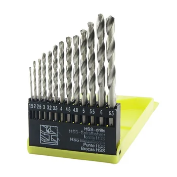 13 in 1 Straight Shank 1mm to 6.5mm Twist Drill Bits Set
13 in 1 Straight Shank 1mm to 6.5mm Twist Drill Bits Set