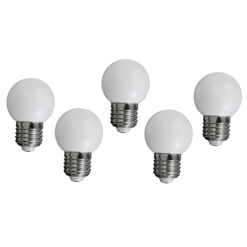 15 Pcs 220V E27 1W Energy Saving LED Golf Ball Light Bulb Globe Lamp
