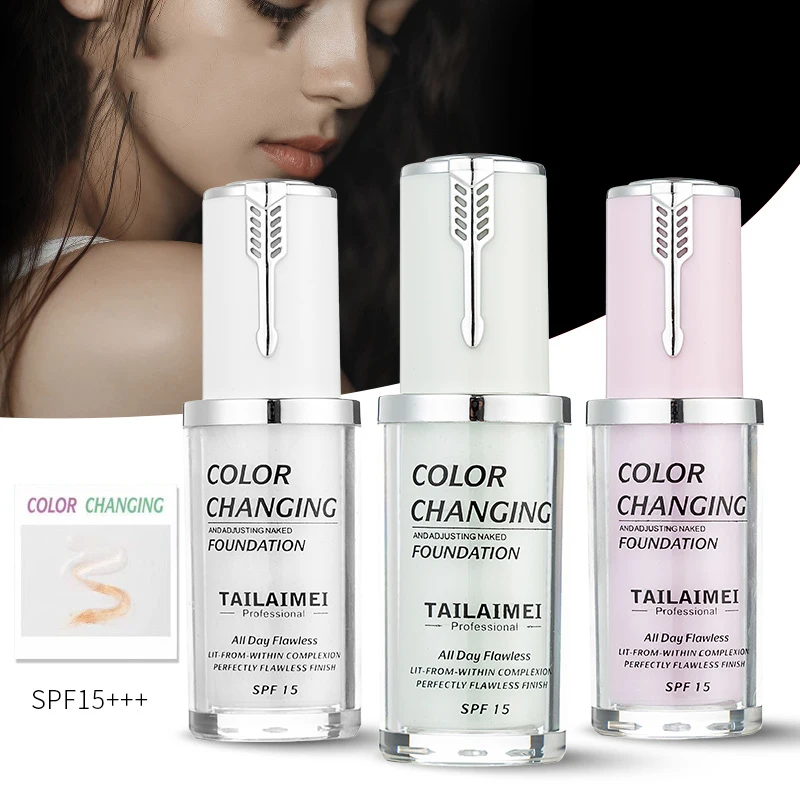 1 Pcs Color Changing Face Foundation Hydrating Moisturizer Durable Long Lasting Declat Concealer Foundation 3 Colors Makeup
1 Pcs Color Changing Face Foundation Hydrating Moisturizer Durable Long Lasting Declat Concealer Foundation 3 Colors Makeup