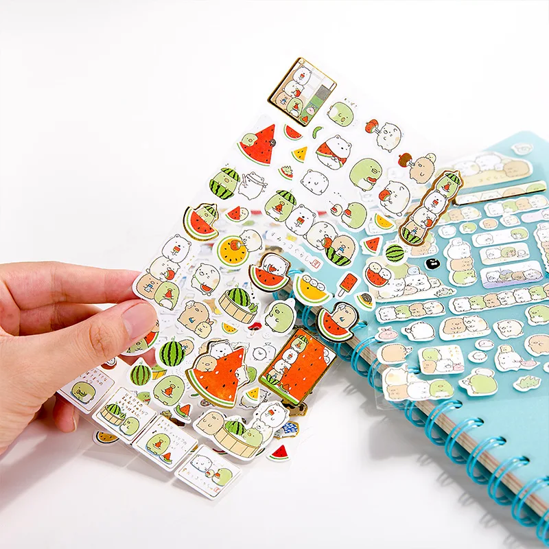 DIY Cute Kawaii Watermelon Paper Stickers Cartoon Bear Scrapbook Sticker For Home Decoration Photo Album Free Shipping TZ06
DIY Cute Kawaii Watermelon Paper Stickers Cartoon Bear Scrapbook Sticker For Home Decoration Photo Album Free Shipping TZ06