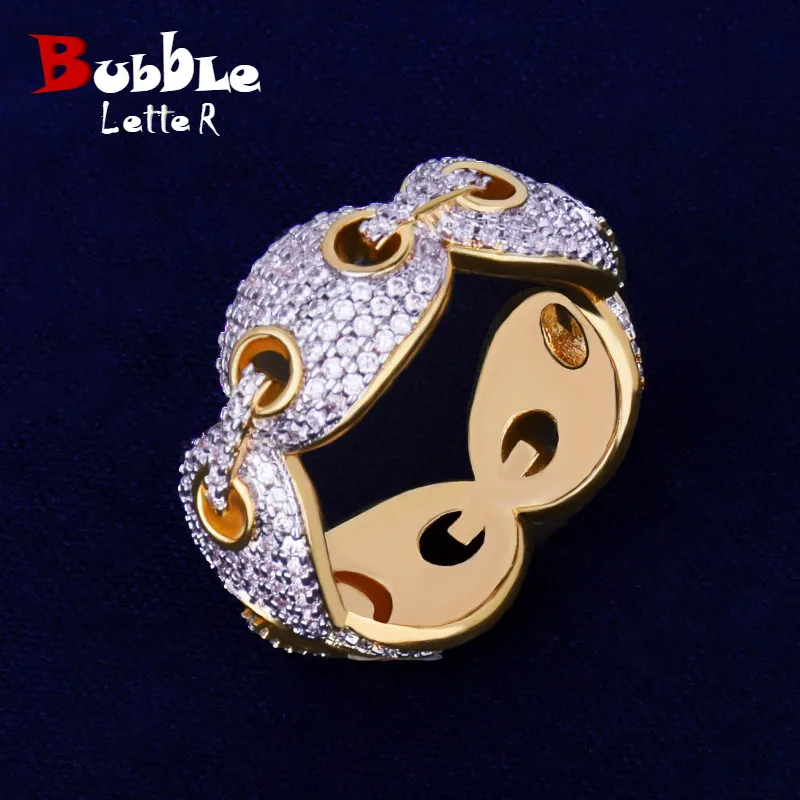 12mm Men's Cuban Link Rings Charm Gold Color BLING Cubic Zircon Gold RING Fashion Hip Hop Jewelry For Gift
12mm Men's Cuban Link Rings Charm Gold Color BLING Cubic Zircon Gold RING Fashion Hip Hop Jewelry For Gift