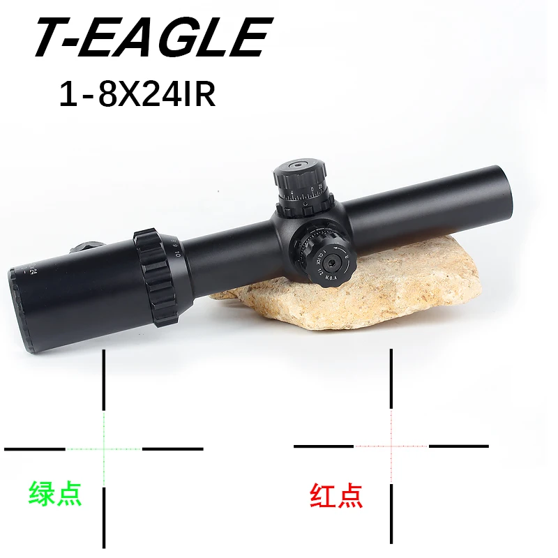 Tactical T-Eagle 1-8x24 IR Tactical RiflesScope for Airrifle Sniper Hunting Optics Sight Illuminate Riflescope for Shooting
Tactical T-Eagle 1-8x24 IR Tactical RiflesScope for Airrifle Sniper Hunting Optics Sight Illuminate Riflescope for Shooting