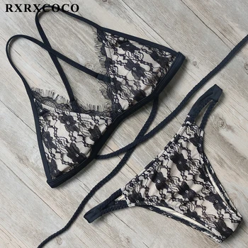 RXRXCOCO Hot Swimwear Women Sexy Lace Bikini Set Bandage Swimsuit Push Up Bikinis Summer Bathing Suits Low waist Beachwear 2018 
RXRXCOCO Hot Swimwear Women Sexy Lace Bikini Set Bandage Swimsuit Push Up Bikinis Summer Bathing Suits Low waist Beachwear 2018