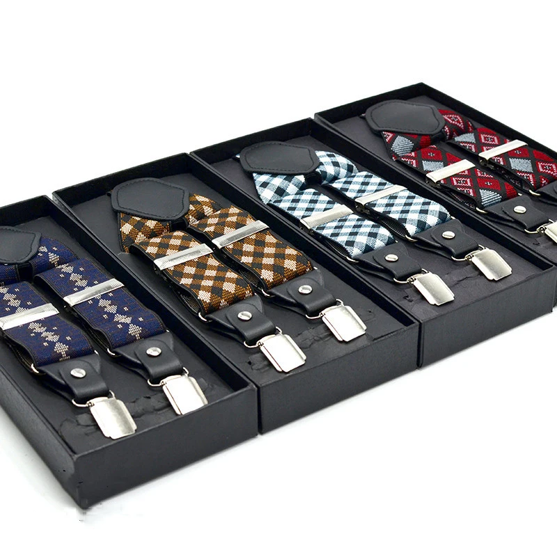 Customized suspenders for adult men 4 clips sliver metal geometric pattern fashion casul party suspenders
Customized suspenders for adult men 4 clips sliver metal geometric pattern fashion casul party suspenders