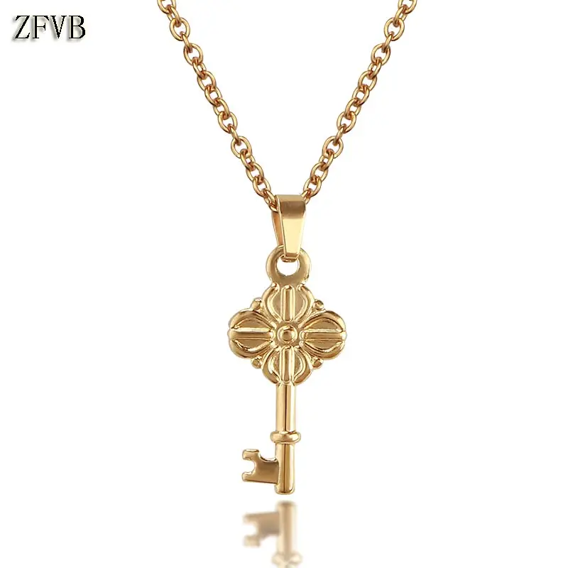 ZFVB Classic Key Pendant Necklaces for Women 316L Stainless Steel Statement Chokers Fashion Key Necklace Pendants Jewelry Bijoux
ZFVB Classic Key Pendant Necklaces for Women 316L Stainless Steel Statement Chokers Fashion Key Necklace Pendants Jewelry Bijoux