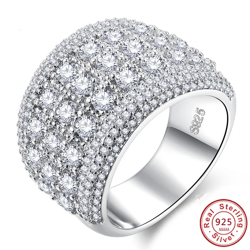 luxurious Women Men Fashion ring Wide Jewelry 3ct AAAAA Cubic Zirconia White CZ 925 Sterling Silver Engagement Wedding Band Ring
luxurious Women Men Fashion ring Wide Jewelry 3ct AAAAA Cubic Zirconia White CZ 925 Sterling Silver Engagement Wedding Band Ring