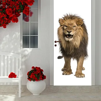 3D Animal Lion Door Wall Sticker Vinyl Art Decal Home Decor Kids Room PVC Self Adhesive Mural MT028
3D Animal Lion Door Wall Sticker Vinyl Art Decal Home Decor Kids Room PVC Self Adhesive Mural MT028