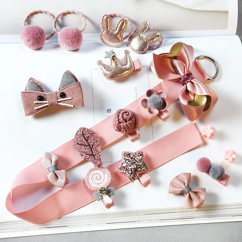 18PCS/set New Kids Children Accessories Hairpins Barrettes Baby Fabric Bow Flower Headwear Hair clips Girls Headdress Gift boxes 
18PCS/set New Kids Children Accessories Hairpins Barrettes Baby Fabric Bow Flower Headwear Hair clips Girls Headdress Gift boxes