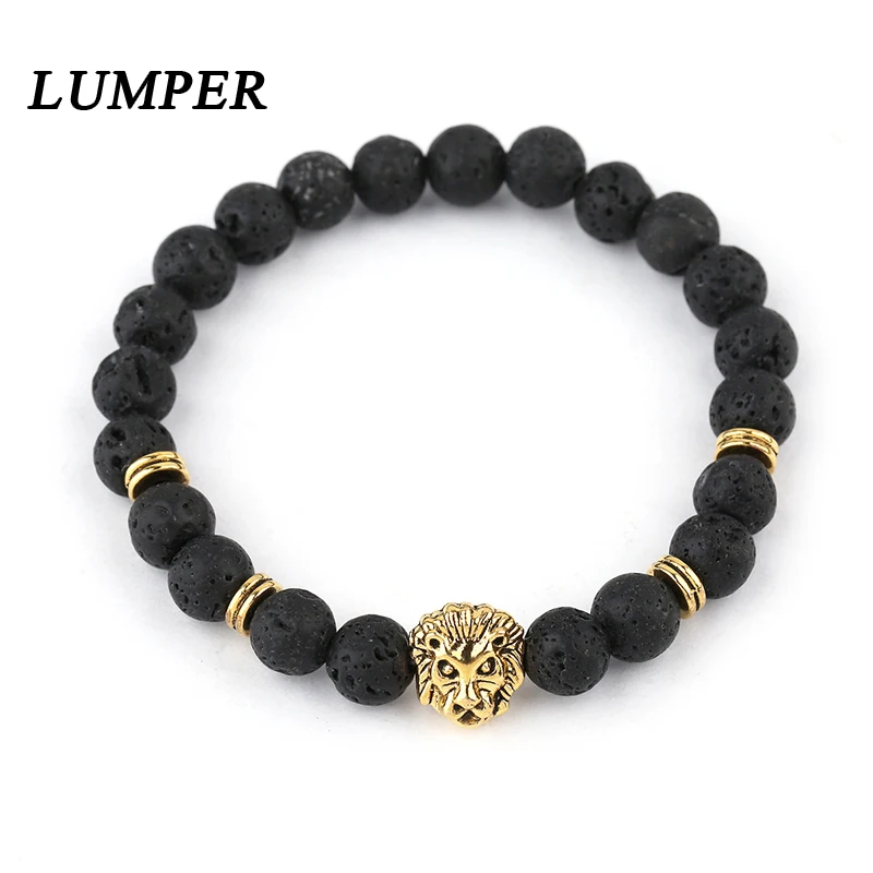 LUMPER Fashion beads lava volcanic stone lion head wolf head Bracelet for men and women for Commemorative gifts 07
LUMPER Fashion beads lava volcanic stone lion head wolf head Bracelet for men and women for Commemorative gifts 07