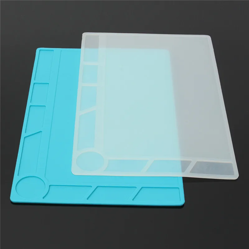 338mmx228 mmx3mm Heat Insulation Silicone Pad Desk Mat Maintenance Platform Screw Mat Electrical BGA Soldering Repair Station
338mmx228 mmx3mm Heat Insulation Silicone Pad Desk Mat Maintenance Platform Screw Mat Electrical BGA Soldering Repair Station