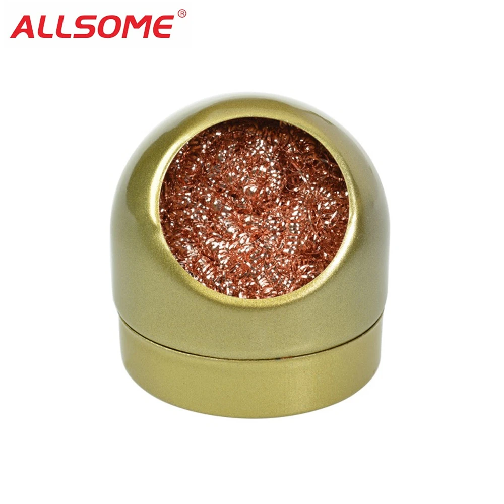 ALLSOME CMT-559B Welding Soldering Solder Iron Tip Cleaner Gold Cleaning Wire with Stand HT1726-1727
ALLSOME CMT-559B Welding Soldering Solder Iron Tip Cleaner Gold Cleaning Wire with Stand HT1726-1727