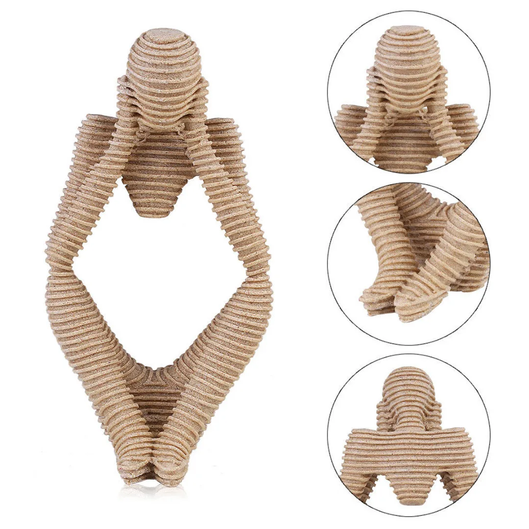 Nature Resin Sandstone Statues Abstract Characters Thinker Figure Hand Carved Figurine Crafts For Home Decor Accessories
