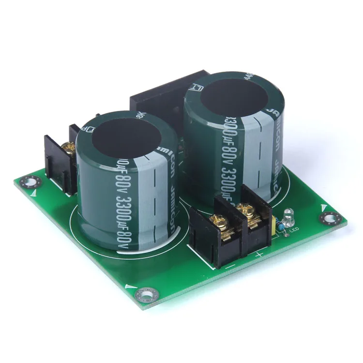 (3300uf/80V*2) single group. Power amplifier single bridge rectifier filter power supply board
(3300uf/80V*2) single group. Power amplifier single bridge rectifier filter power supply board