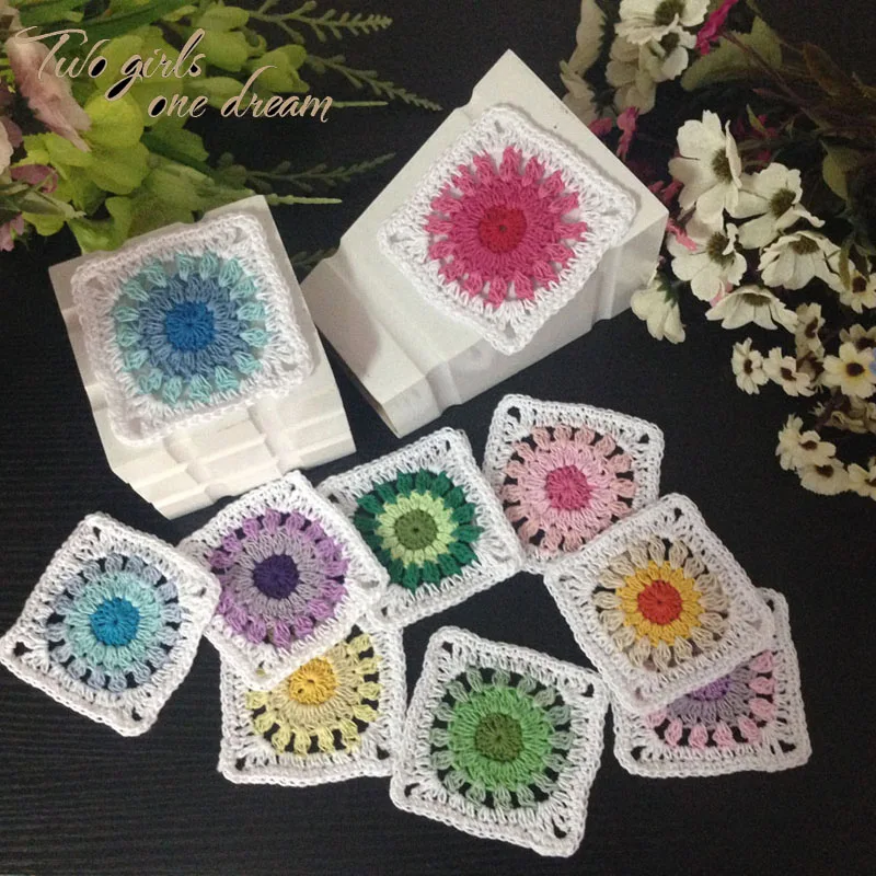 Wedding Decoration Coasters Handmade Crochet Cup Pad Hook Flower Cotton Doilies Square Table Mat 9cm Shooting Props 30pcs/lot
Wedding Decoration Coasters Handmade Crochet Cup Pad Hook Flower Cotton Doilies Square Table Mat 9cm Shooting Props 30pcs/lot