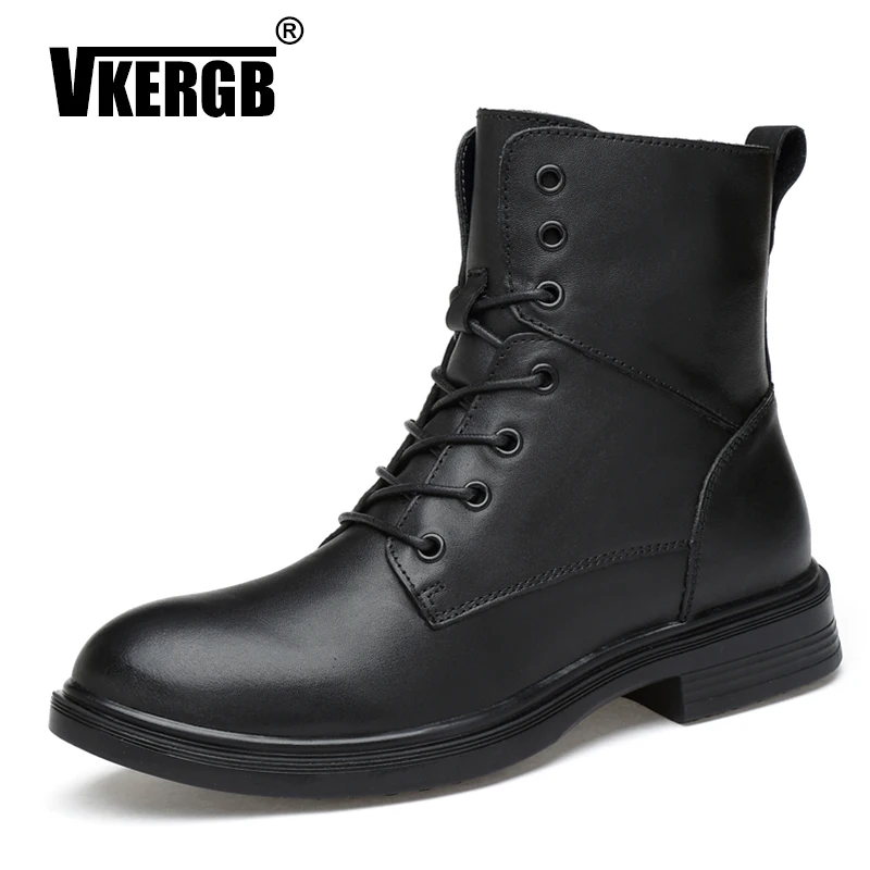 VKERGB 2018 High quality Split Leather Men Boots Genuine Leather Classic Boots Autumn Men Shoes Casual Fashion Lace-up Warm Boot
VKERGB 2018 High quality Split Leather Men Boots Genuine Leather Classic Boots Autumn Men Shoes Casual Fashion Lace-up Warm Boot